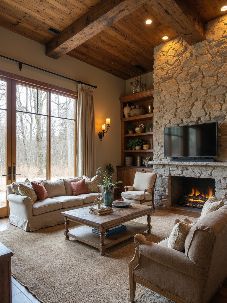 Rustic Living Room - Rustic Living Room interior design inspiration