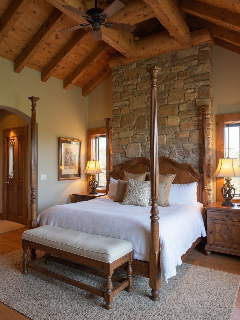 Rustic Master Bedroom - Rustic Master Bedroom interior design inspiration