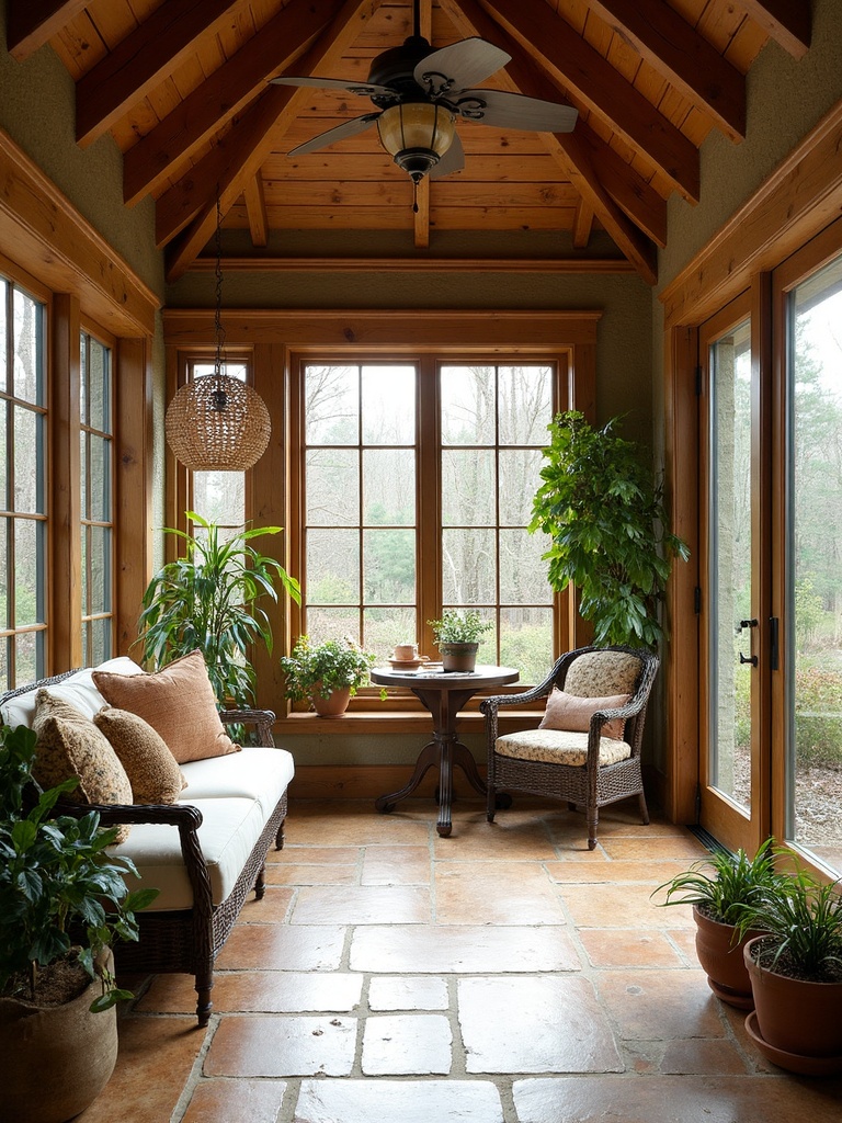 Rustic Sunroom - Rustic Sunroom interior design inspiration