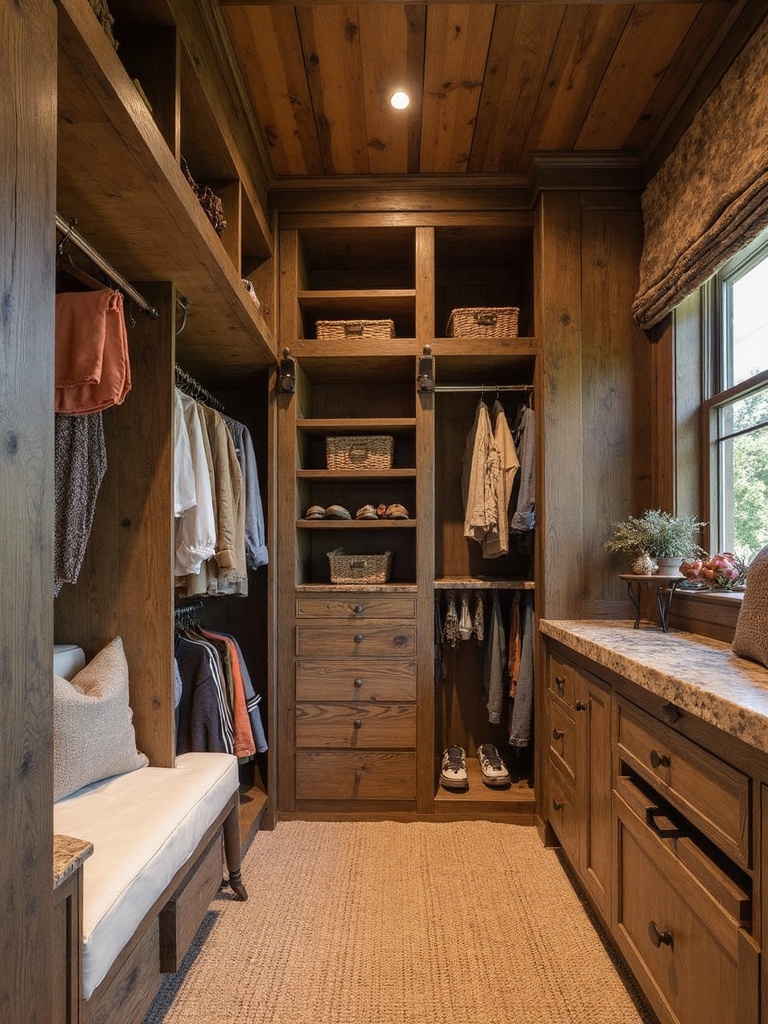 Rustic Walk In Closet - Rustic Walk In Closet interior design inspiration