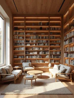 Scandinavian Library Design