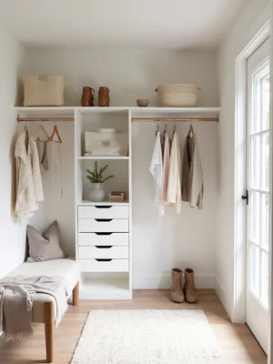 Scandinavian Walk-in Closet Design
