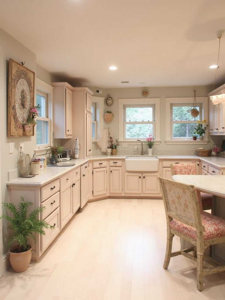 Shabby Chic Basement - Shabby Chic Basement interior design inspiration