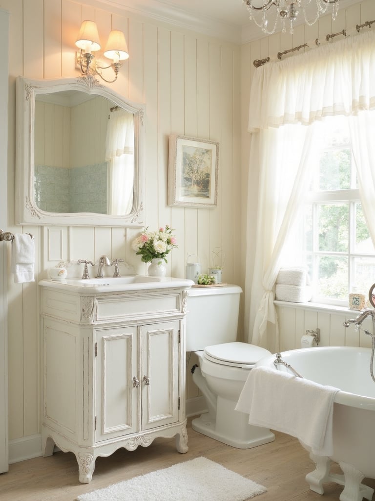 Shabby Chic Bathroom - Shabby Chic Bathroom interior design inspiration