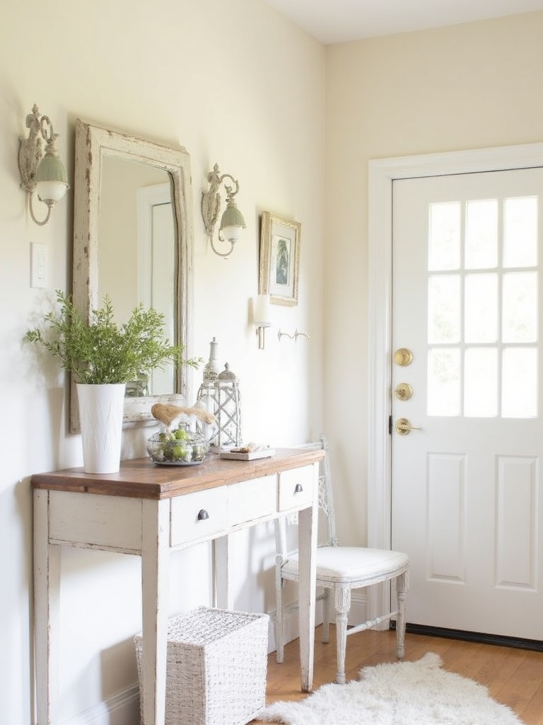 Shabby Chic Entryway - Shabby Chic Entryway interior design inspiration