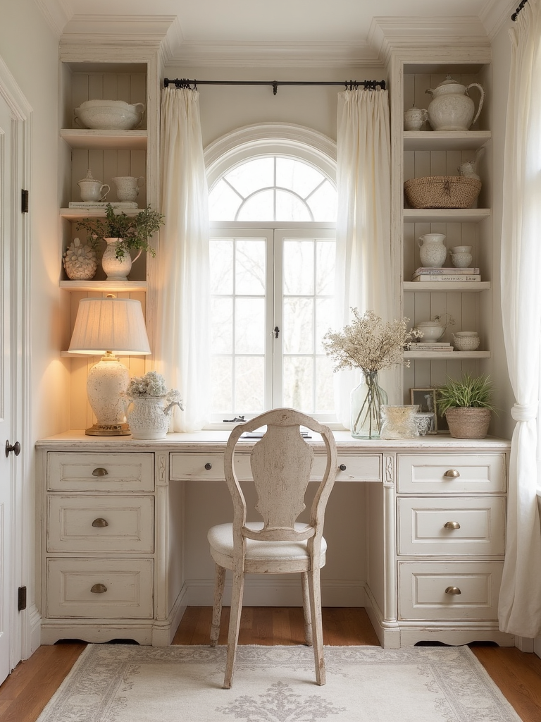 Shabby Chic Home Office - Shabby Chic Home Office interior design inspiration