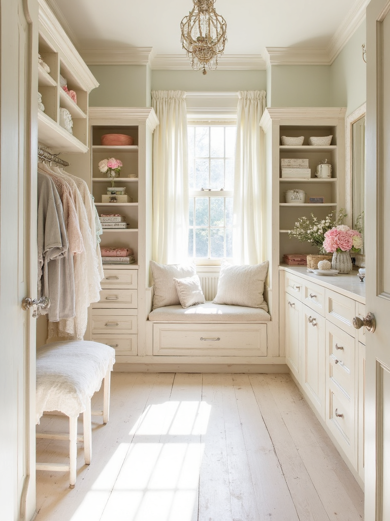 Shabby Chic Walk In Closet - Shabby Chic Walk In Closet interior design inspiration