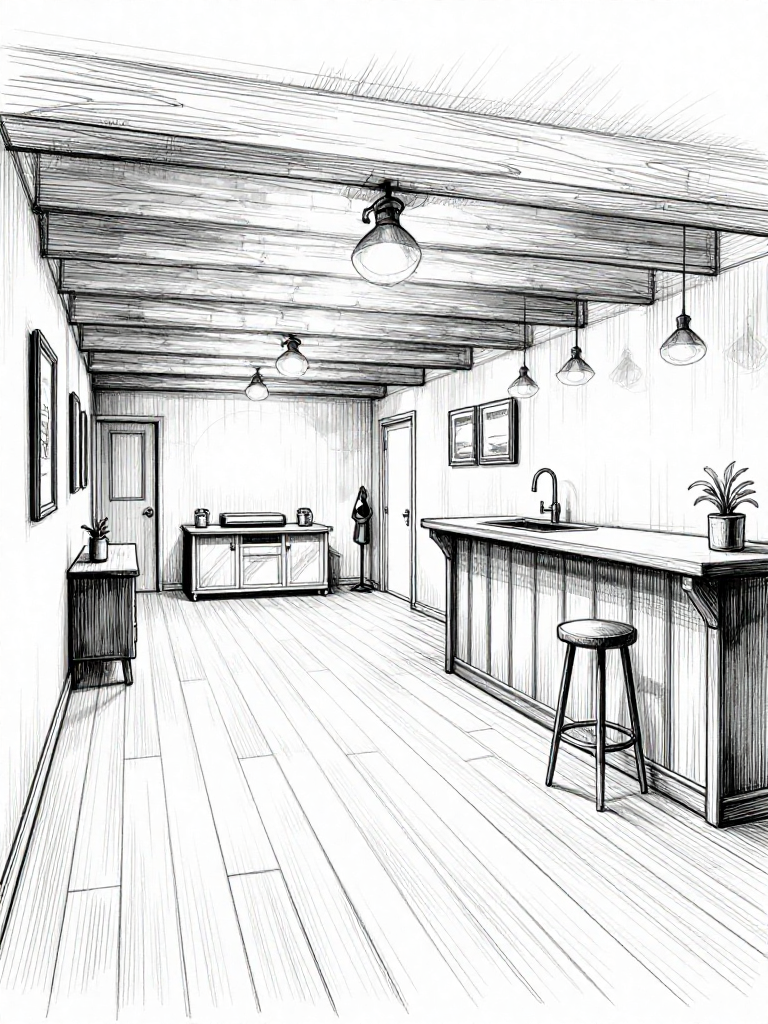 Sketch Basement - Sketch Basement interior design inspiration