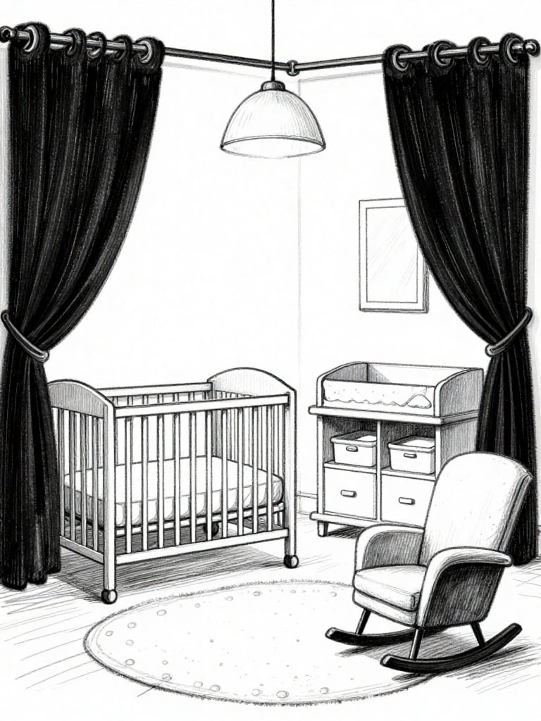 Sketch Nursery - Sketch Nursery interior design inspiration