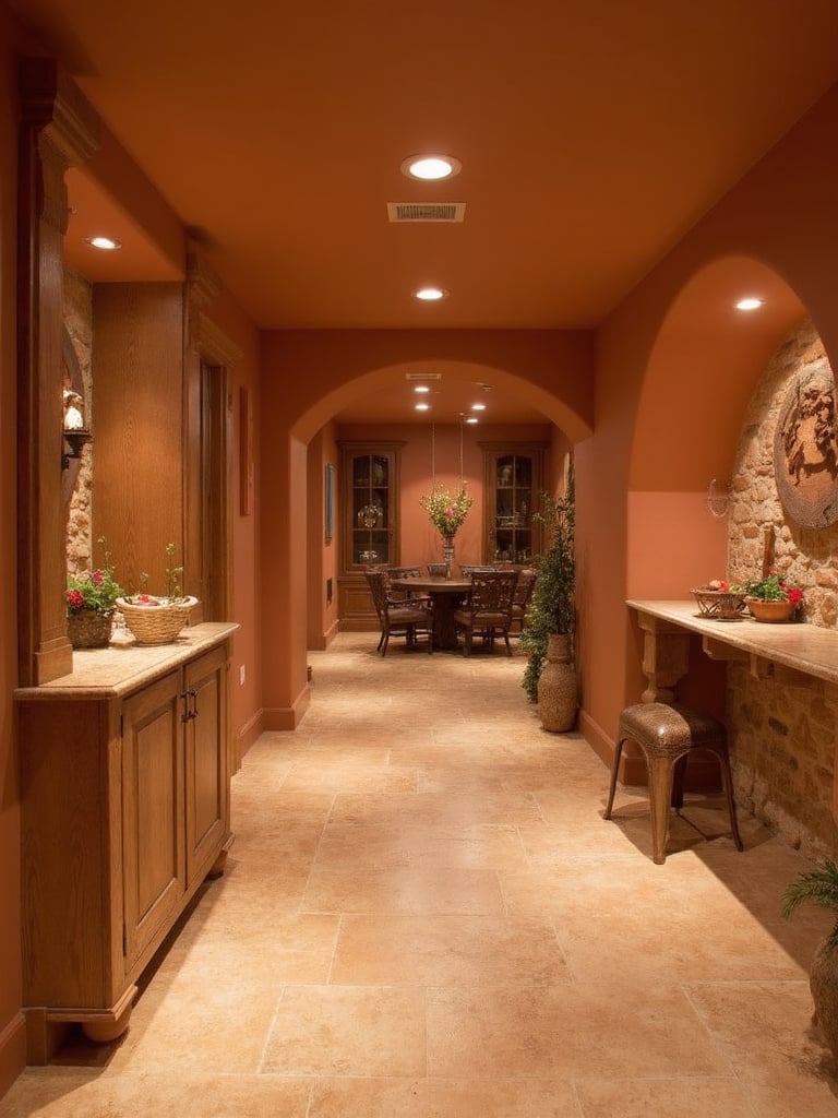 Southwestern Basement - Southwestern Basement interior design inspiration