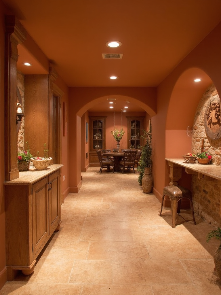 Southwestern Basement - Southwestern Basement interior design inspiration