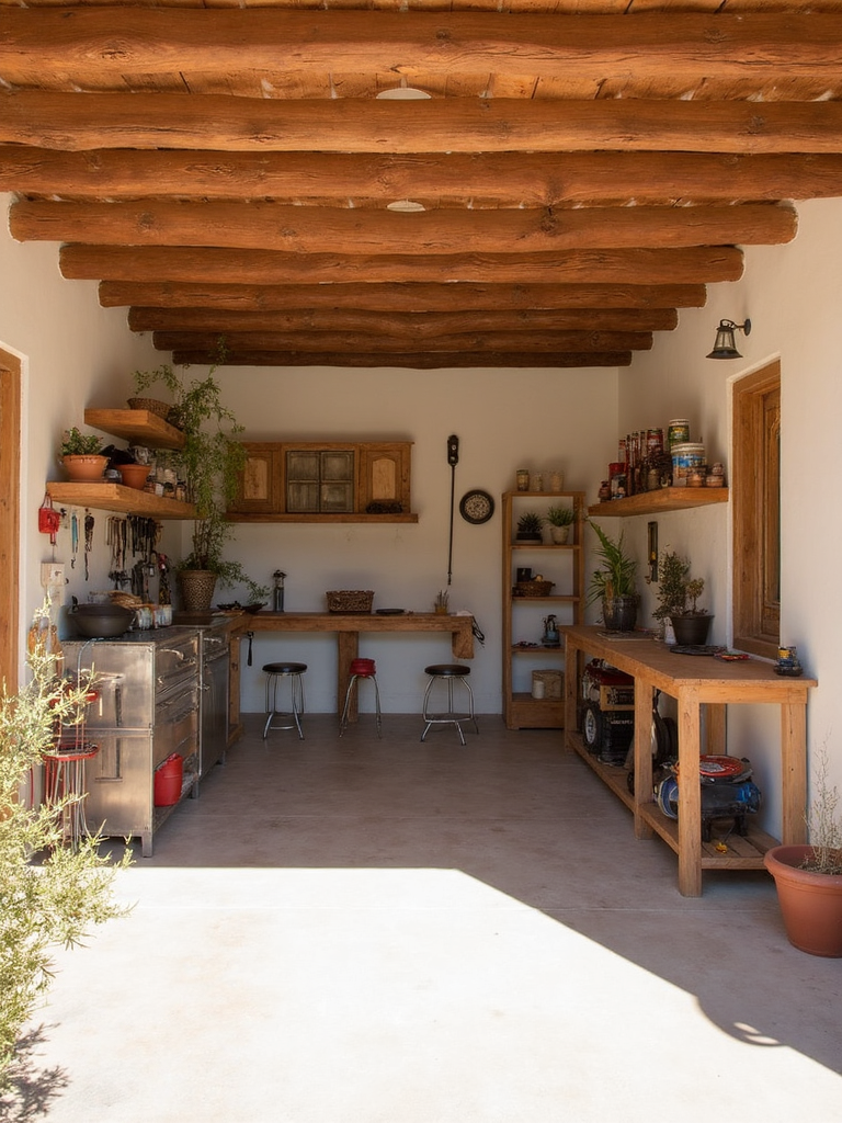 Southwestern Garage - Southwestern Garage interior design inspiration