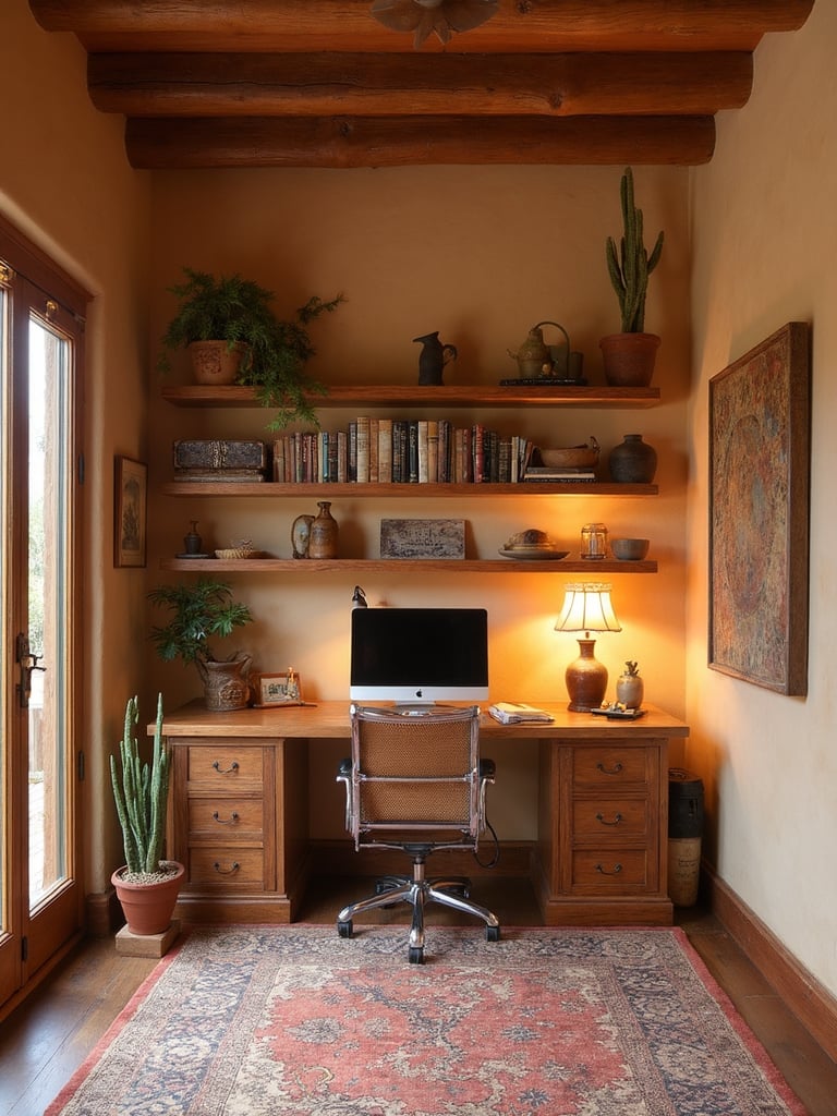 Southwestern Home Office - Southwestern Home Office interior design inspiration