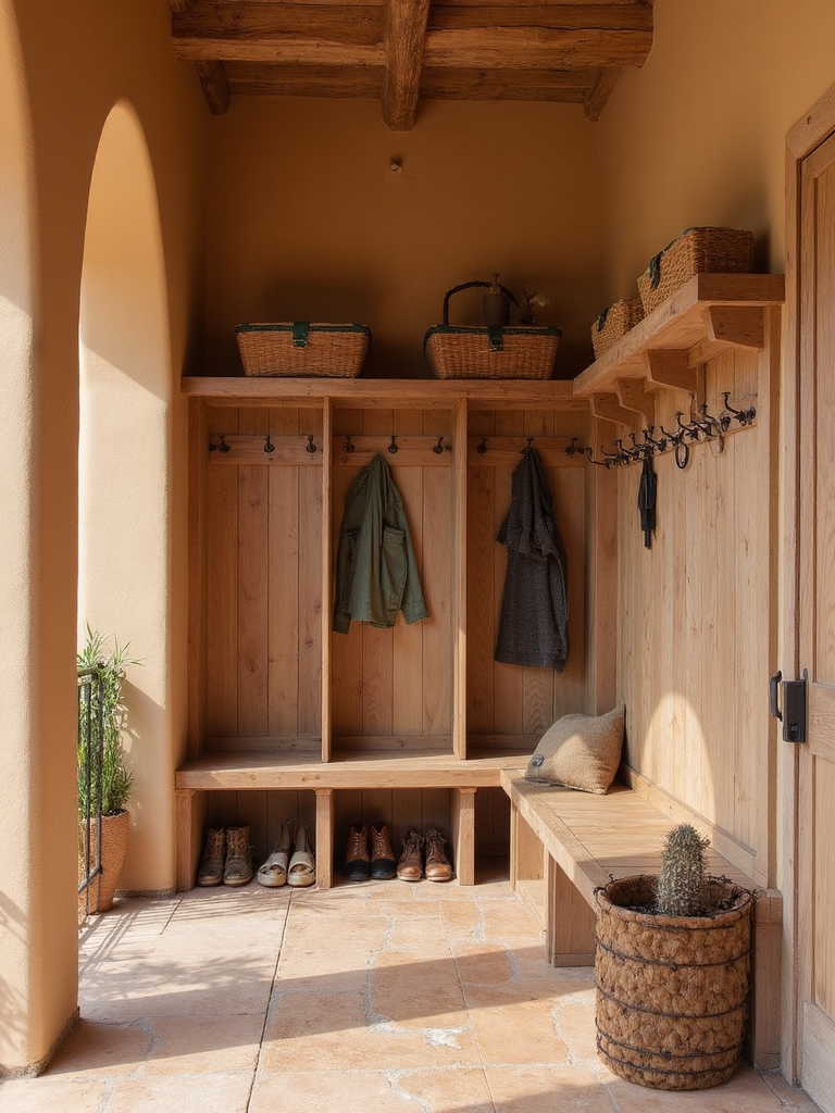 Southwestern Mudroom - Southwestern Mudroom interior design inspiration