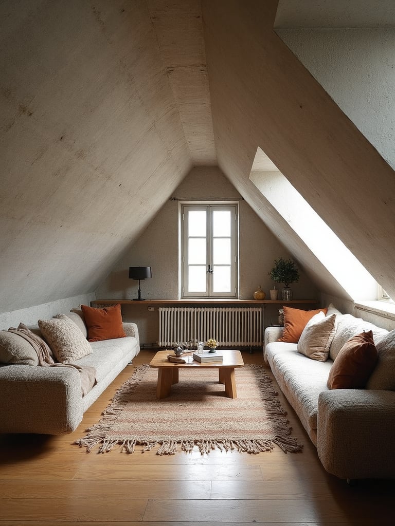 Soviet Attic featuring utilitarian design, brutalist elements, eastern bloc - interior design ideas and inspiration