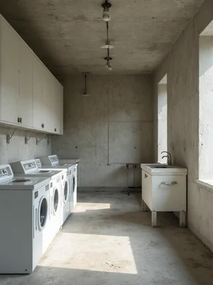 Soviet Laundry Room Design