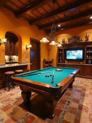 Spanish Game Room Design