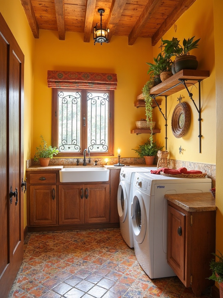 Spanish Laundry Room - Spanish Laundry Room interior design inspiration