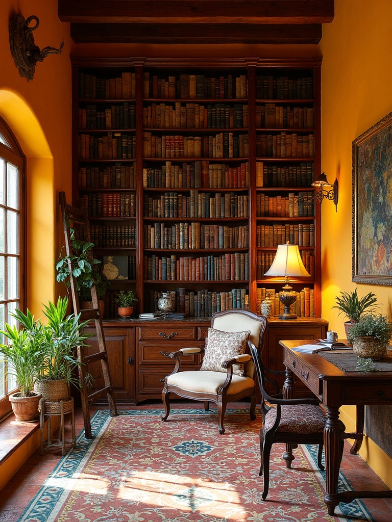 Spanish Library - Spanish Library interior design inspiration