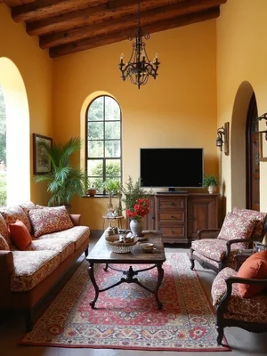 Spanish Living Room Design