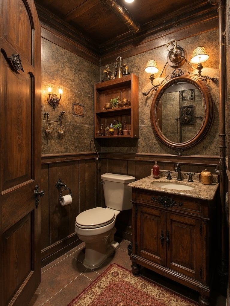 Steampunk Bathroom - Steampunk Bathroom interior design inspiration