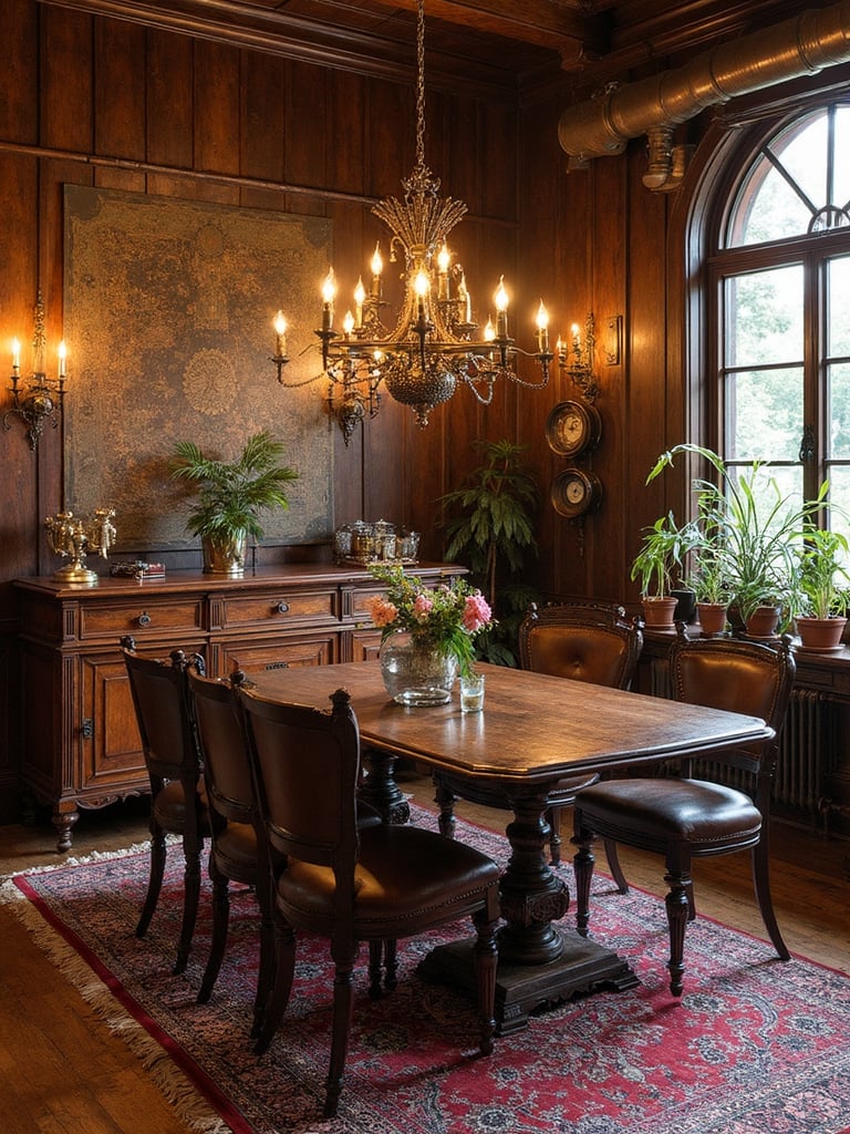 Steampunk Dining Room - Steampunk Dining Room interior design inspiration