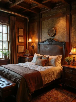 Steampunk Guest Bedroom Design