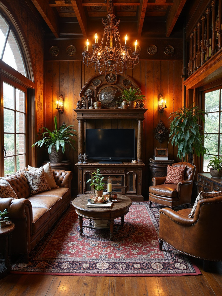 Steampunk Living Room - Steampunk Living Room interior design inspiration