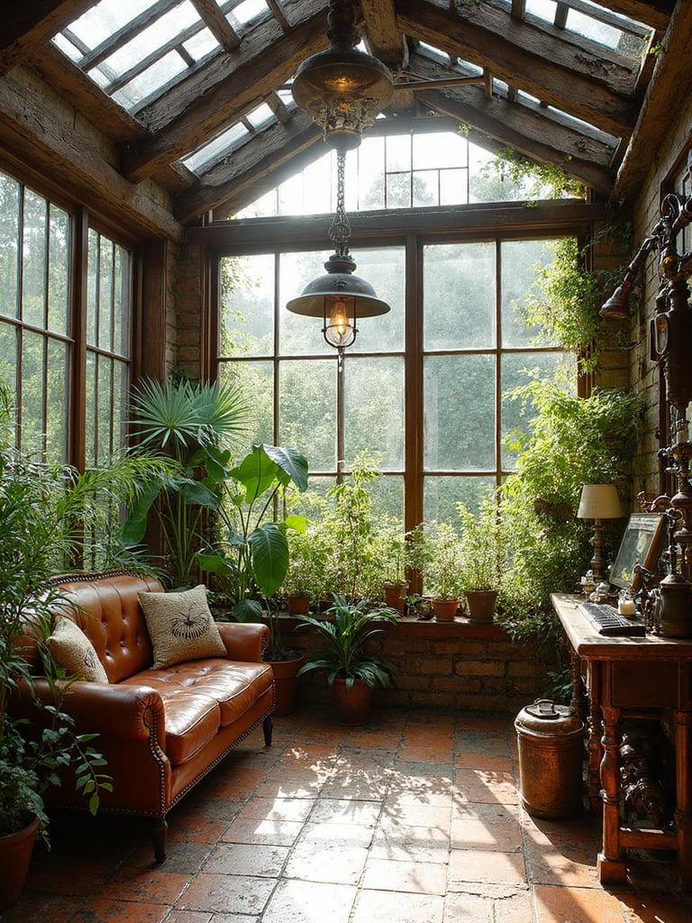 Steampunk Sunroom - Steampunk Sunroom interior design inspiration