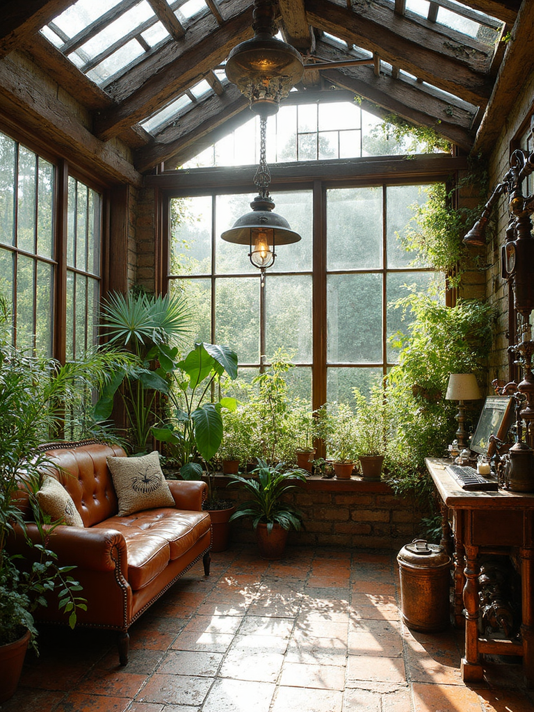 Steampunk Sunroom - Steampunk Sunroom interior design inspiration