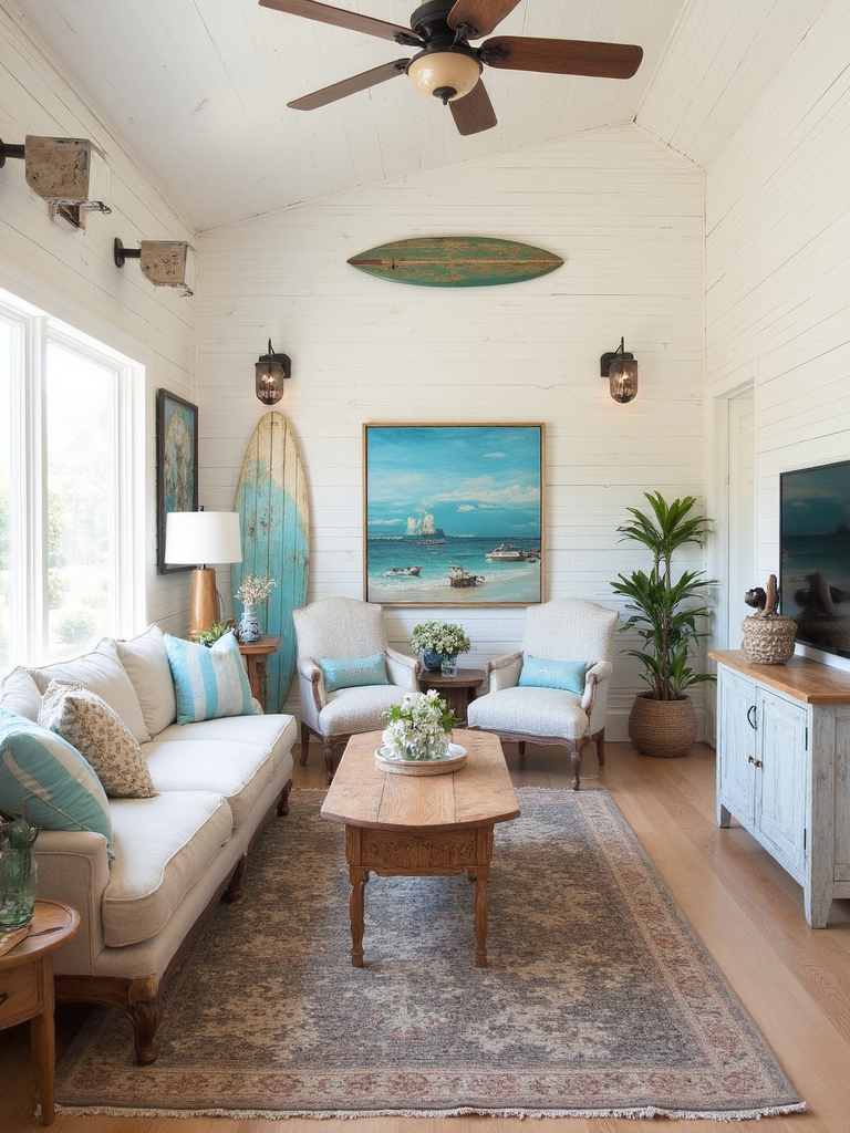 Surf Shack Living Room - Surf Shack Living Room interior design inspiration