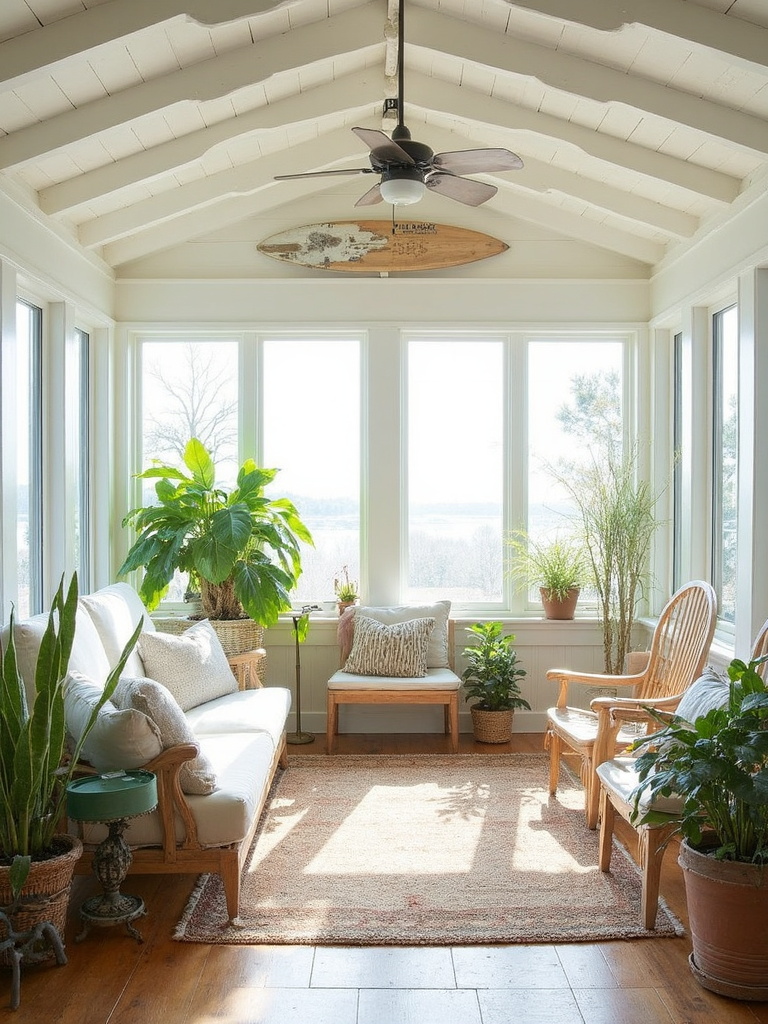 Surf Shack Sunroom - Surf Shack Sunroom interior design inspiration