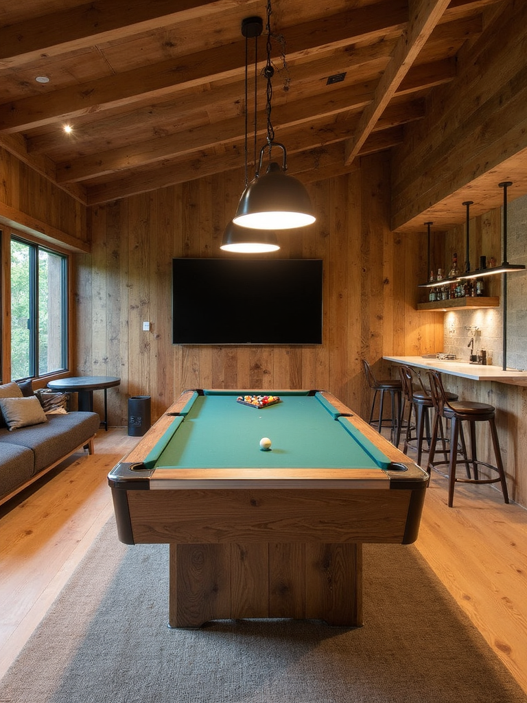 Sustainable Game Room - Sustainable Game Room interior design inspiration