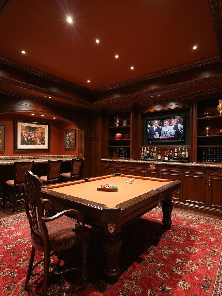 Traditional Game Room - Traditional Game Room interior design inspiration