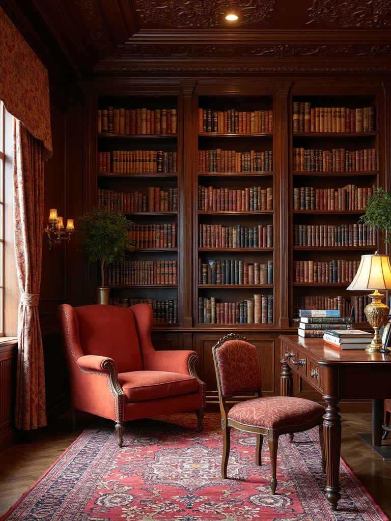 Traditional Library - Traditional Library interior design inspiration