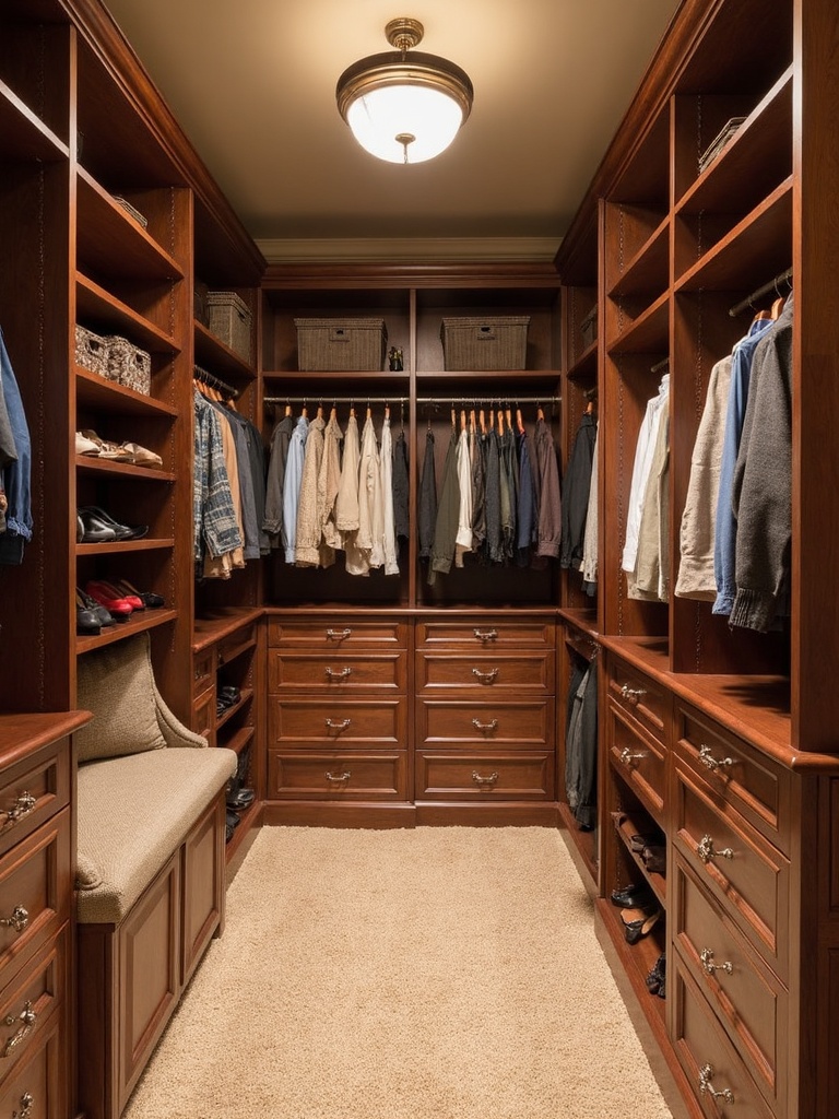 Traditional Walk In Closet - Traditional Walk In Closet interior design inspiration