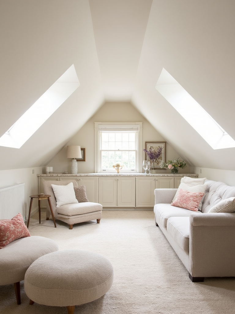 Transitional Attic - Transitional Attic interior design inspiration