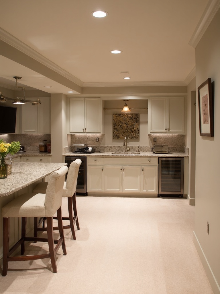 Transitional Basement - Transitional Basement interior design inspiration