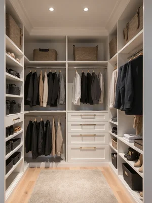 Transitional Closet Design