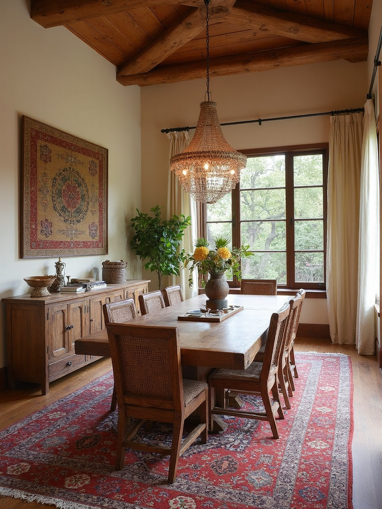 Tribal Dining Room - Tribal Dining Room interior design inspiration