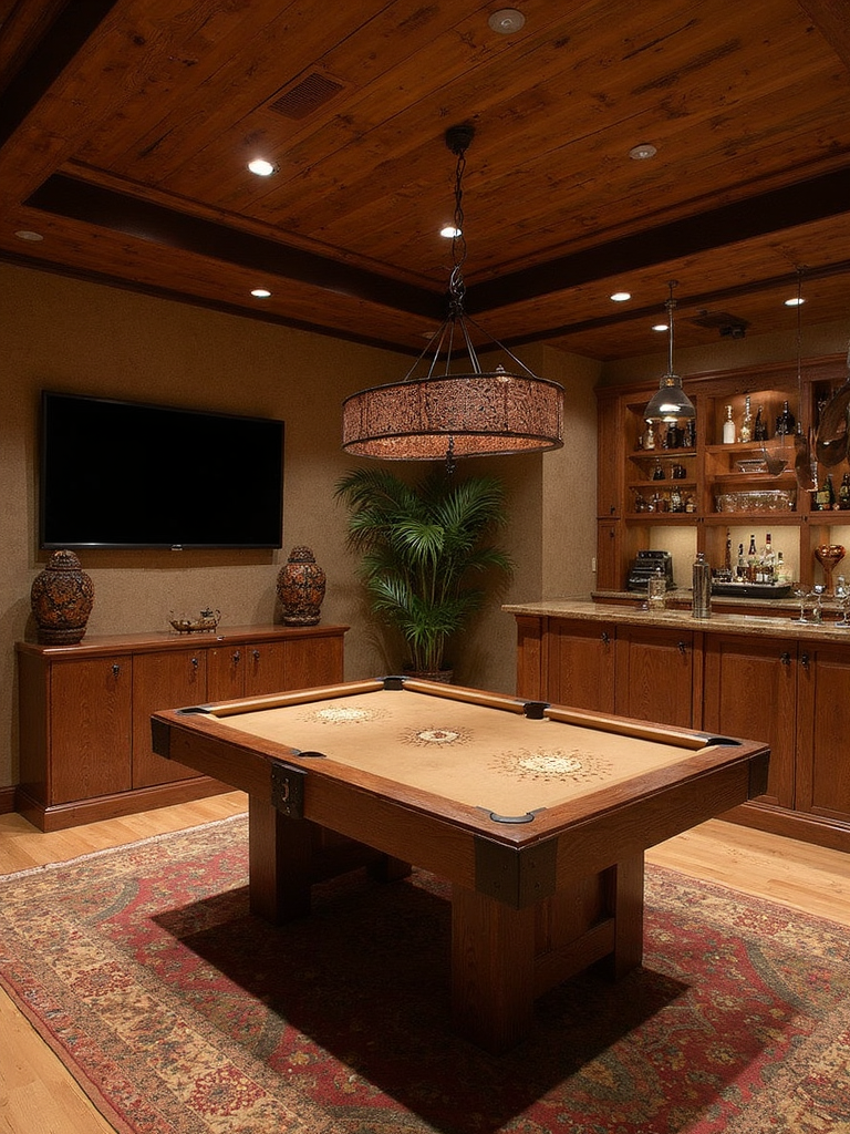 Tribal Game Room - Tribal Game Room interior design inspiration