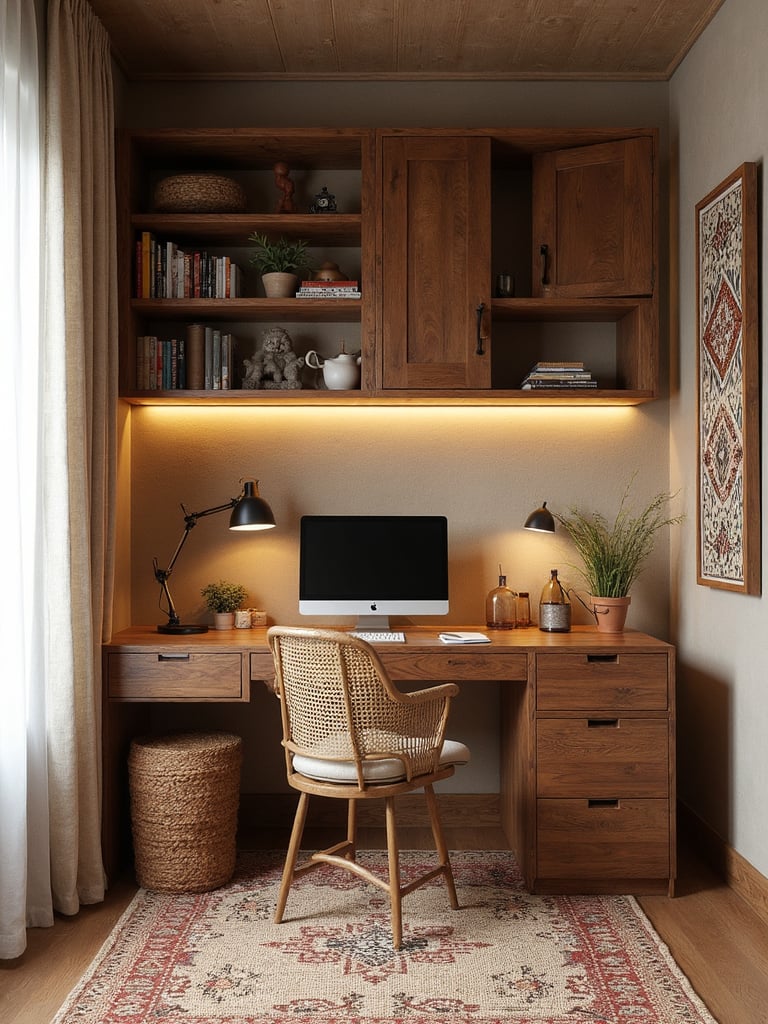 Tribal Home Office - Tribal Home Office interior design inspiration