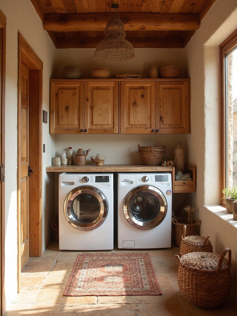 Tribal Laundry Room - Tribal Laundry Room interior design inspiration