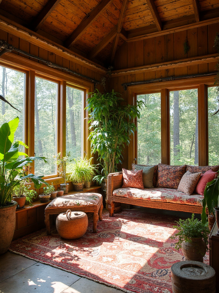 Tribal Sunroom - Tribal Sunroom interior design inspiration
