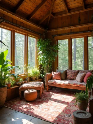 Tribal Sunroom Design