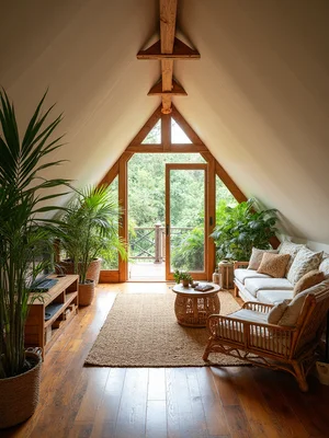 Tropical Attic Design