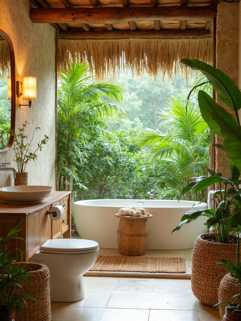 Tropical Bathroom - Tropical Bathroom interior design inspiration
