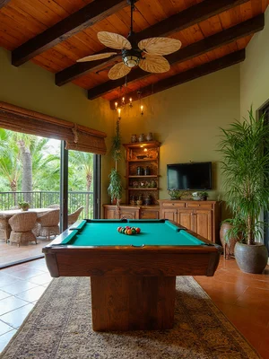 Tropical Game Room Design