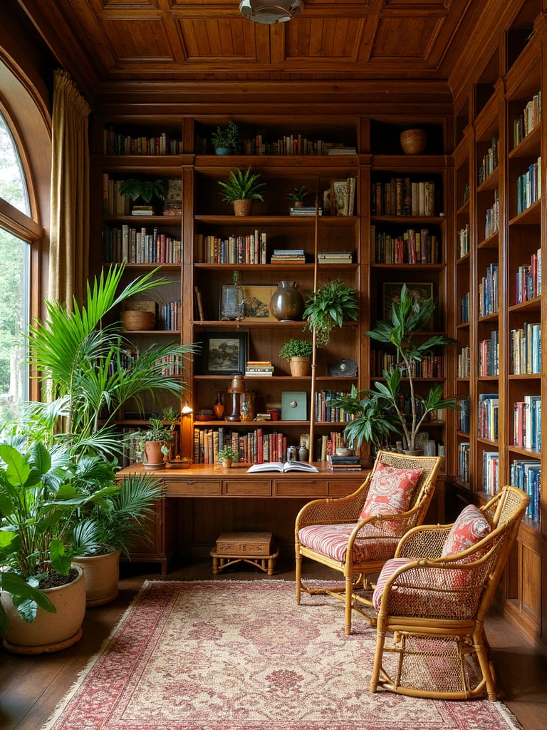 Tropical Library - Tropical Library interior design inspiration