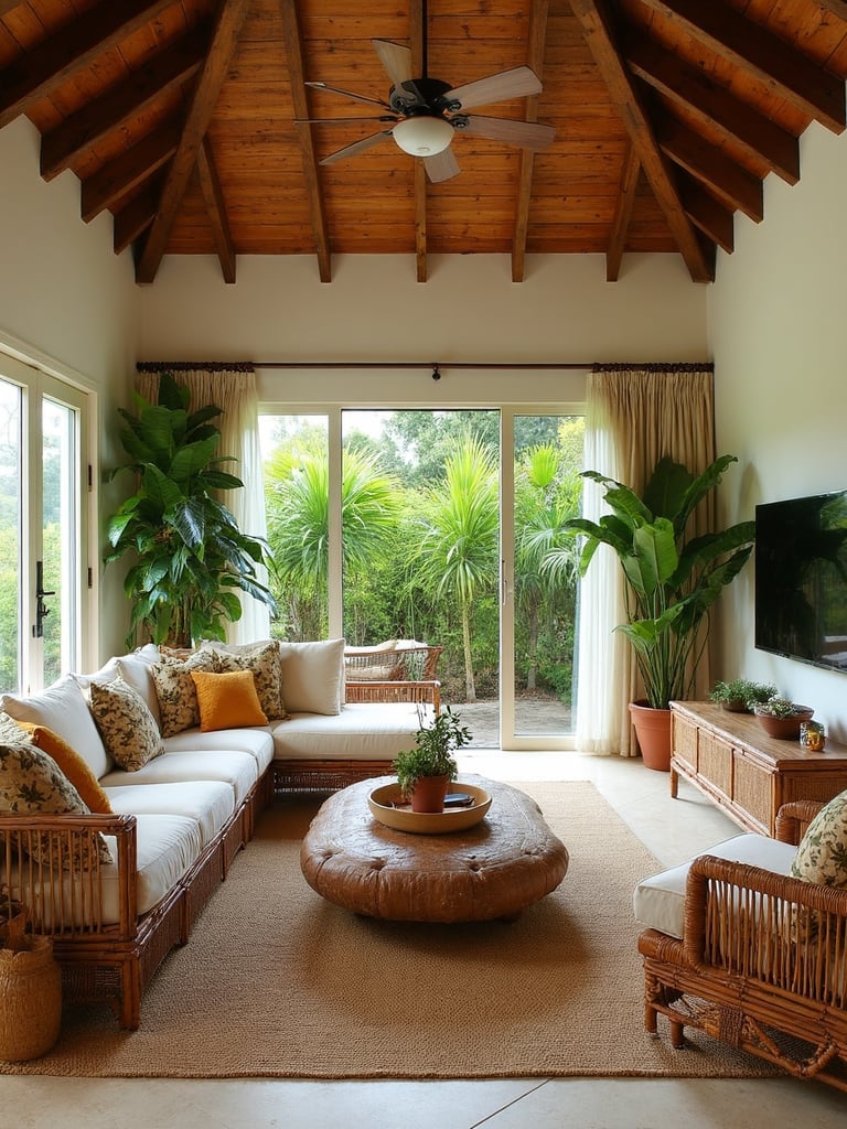 Tropical Living Room - Tropical Living Room interior design inspiration